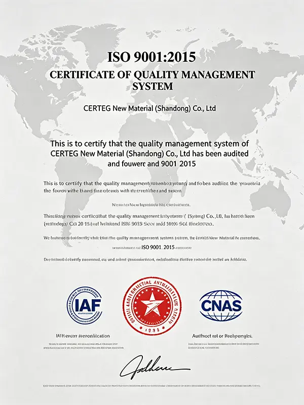 CERTEG ISO 9001 Certificate