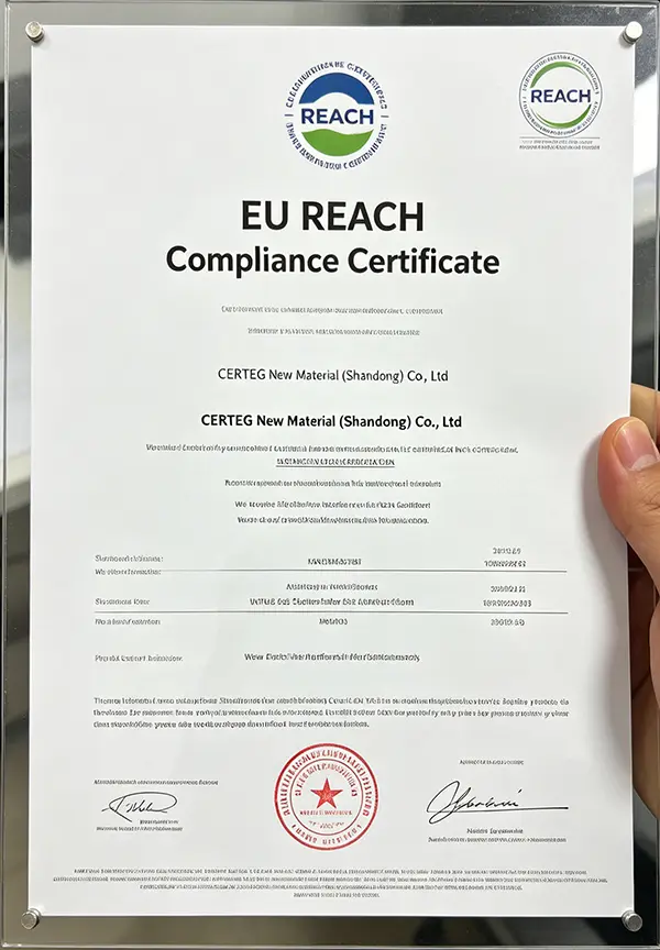 EU REACH Certificate
