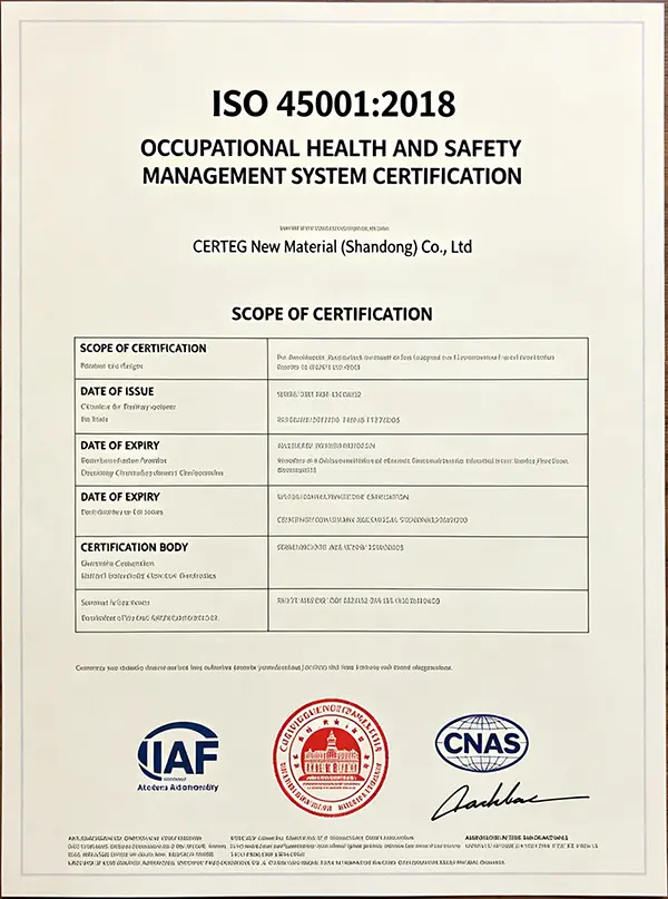 ISO 45001-2018 Certification